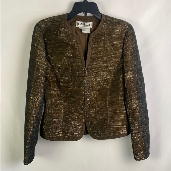 Carlisle Copper Metallic Zip Front - Picture 1 of 8